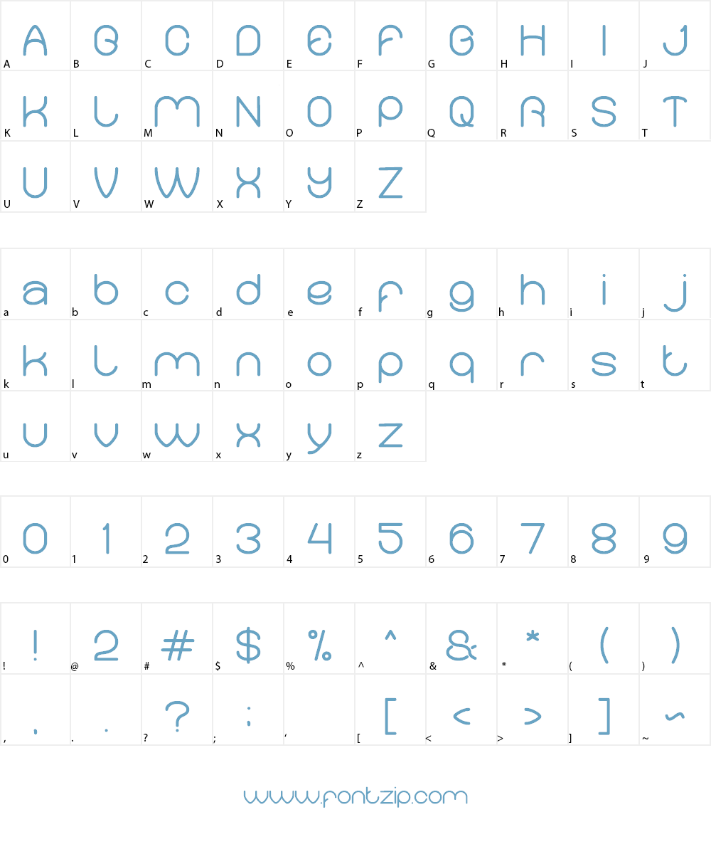 Merpati Putih Font Character